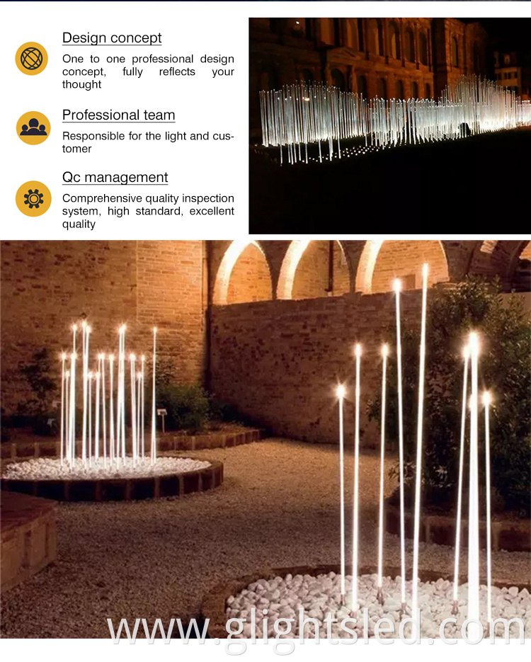 Wholesale outdoor garden twinkle waterproof changeable optic fiber light